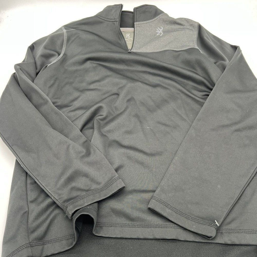 Browning Men’s Black 1/4 zip Pullover size large